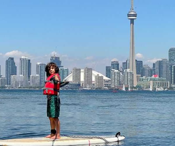 Toronto family vacations, The Westin Harbour Castle Toronto, Toronto skyline, Toronto Islands SUP