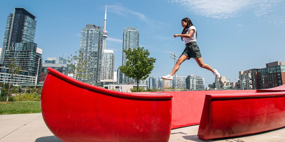 red-canoe-sculpture-canoe-landing-park